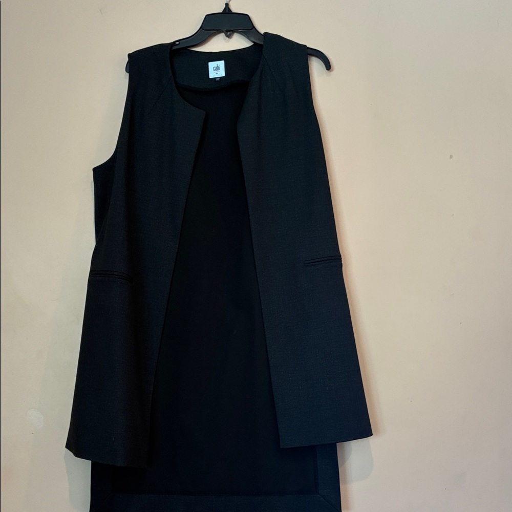 CAbi Charcoal Sleeveless Vest